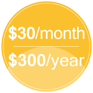 $30 / Month Membership