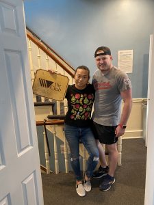 Old Club sign, new Club Board.